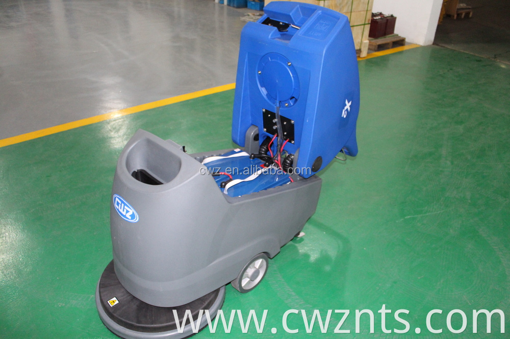 Cheapest price hand push floor scrubber cleaning machine, workshop factory school used